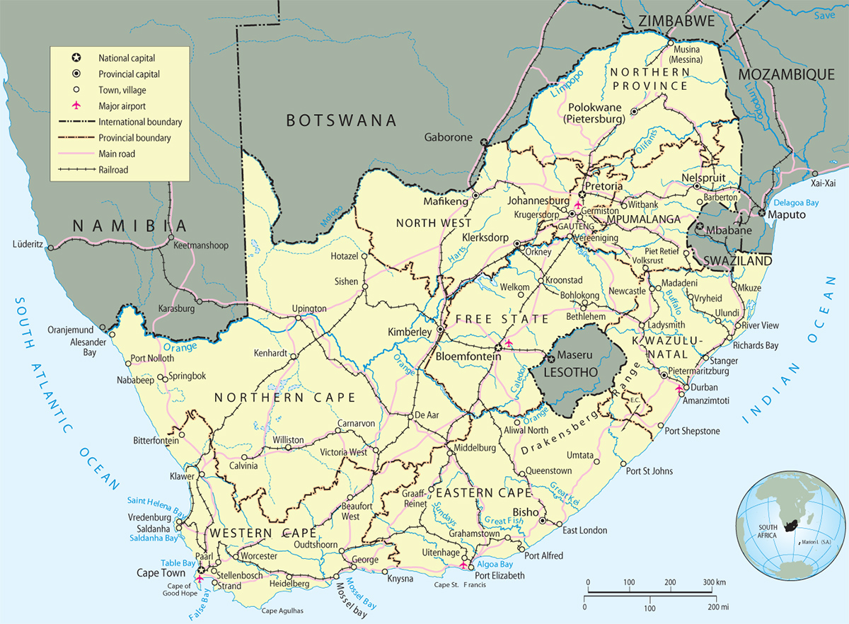 Map South Africa