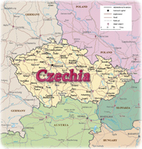 Czechia map