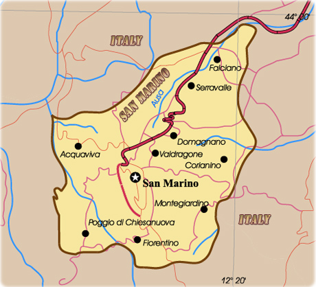 Map San Marino