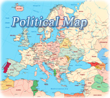 Political map Europe