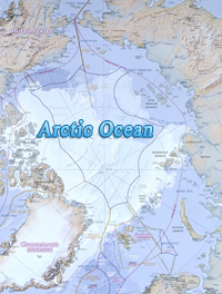 Map Arctic Ocean