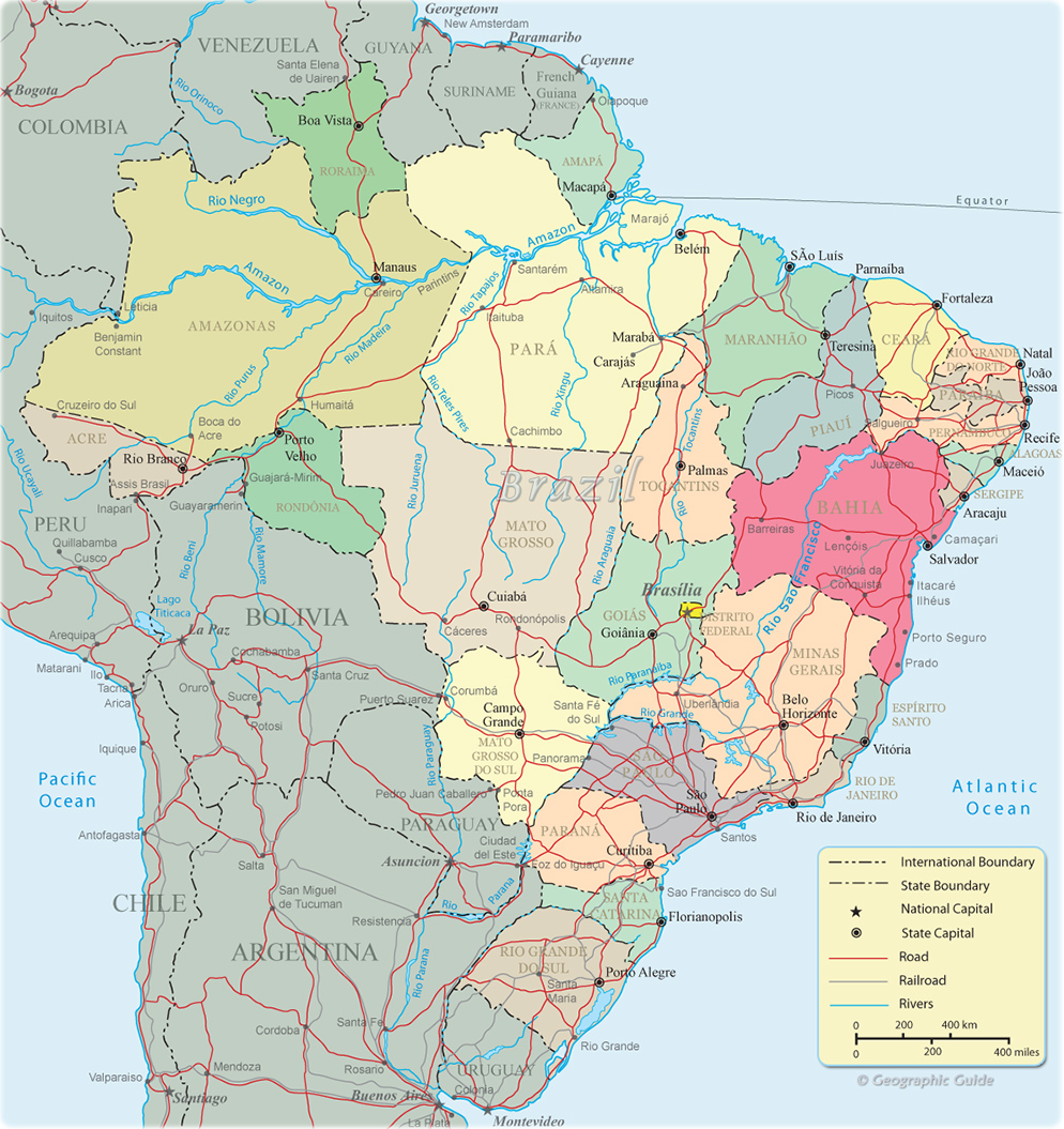 Political Map Brazil