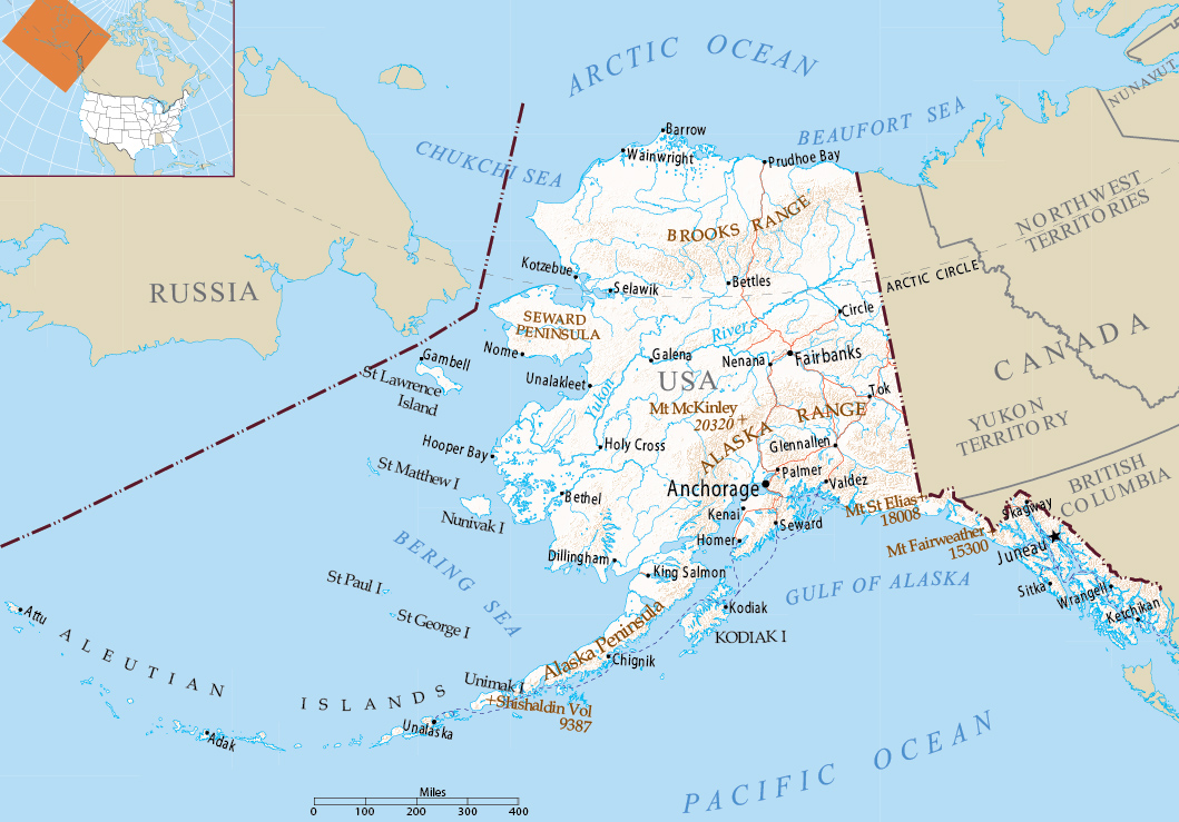 aleutian islands map