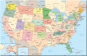 US political map